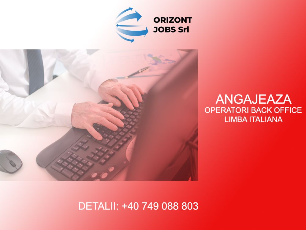 Operator Back Office în limba italiană